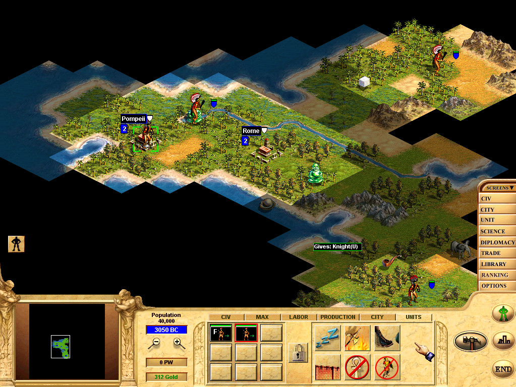 Jeu Vidéo Civilization: Call To Power - Version PC - Bon état (boîtier Et Instructions Inclus)
