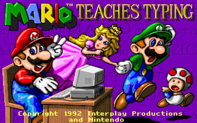 MARIO TEACHES TYPING