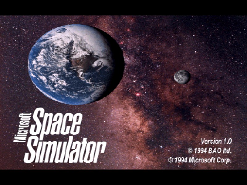 MICROSOFT SPACE SIMULATOR